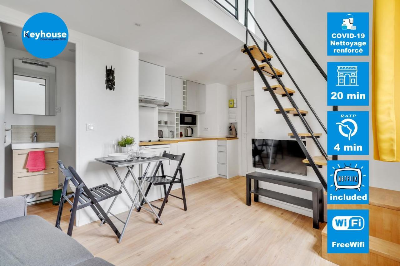 Ferienwohnung Studio Mezzanine 3-4 Pers Tout Equipe Wifi Montreuil  Exterior foto